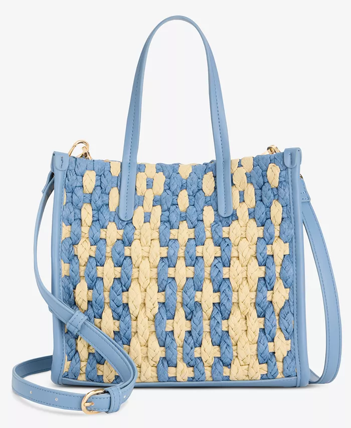 Маленькая соломенная сумка-кроссбоди On 34th, синий
Маленькая соломенная сумка-кроссбоди On 34th, синий