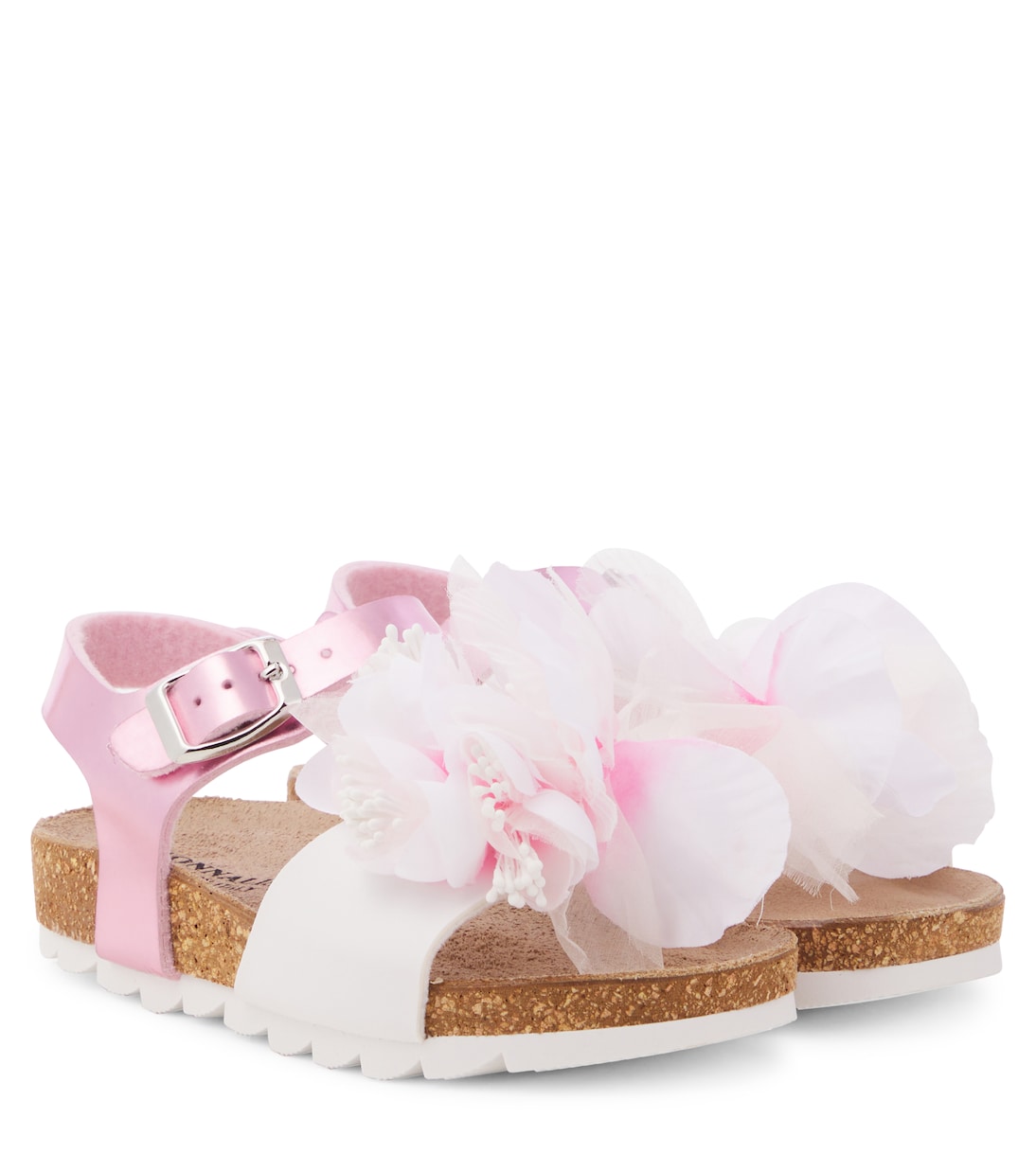 Сандалии с цветочной аппликацией Monnalisa, Rosa Fairytale
Сандалии с цветочной аппликацией Monnalisa, Rosa Fairytale