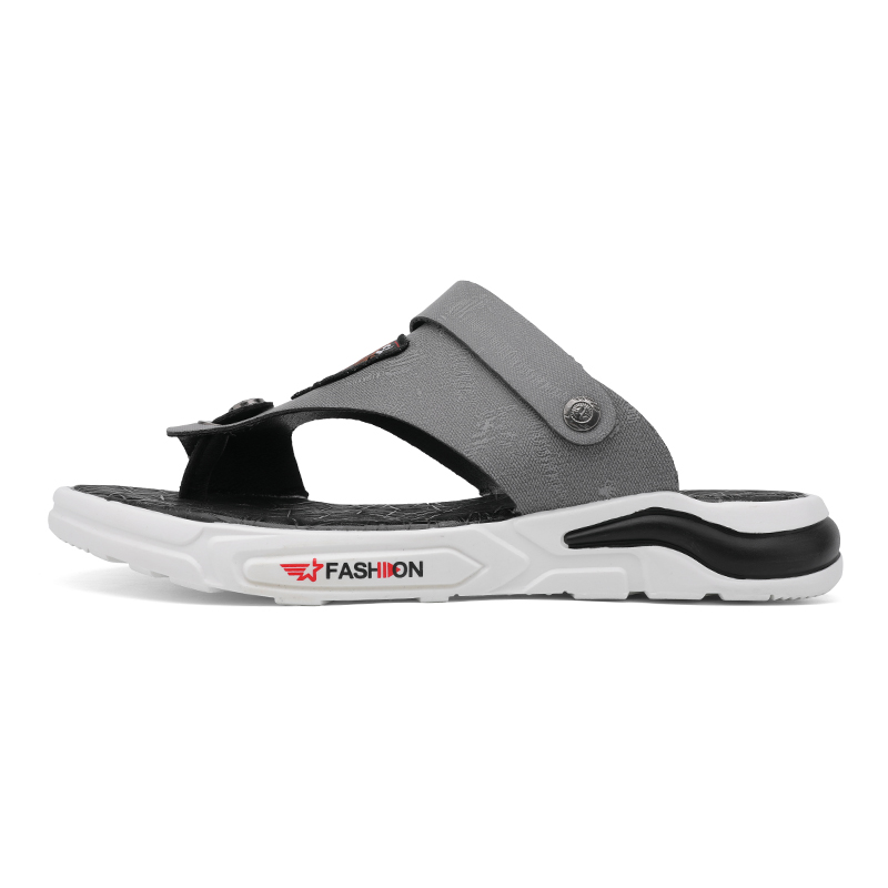 Резиновая подошва с прострочкой, износостойкие, нескользящие, мужские шлепанцы PLAY COBBLER, Gray 
Резиновая подошва с прострочкой, износостойкие, нескользящие, мужские шлепанцы PLAY COBBLER, Gray