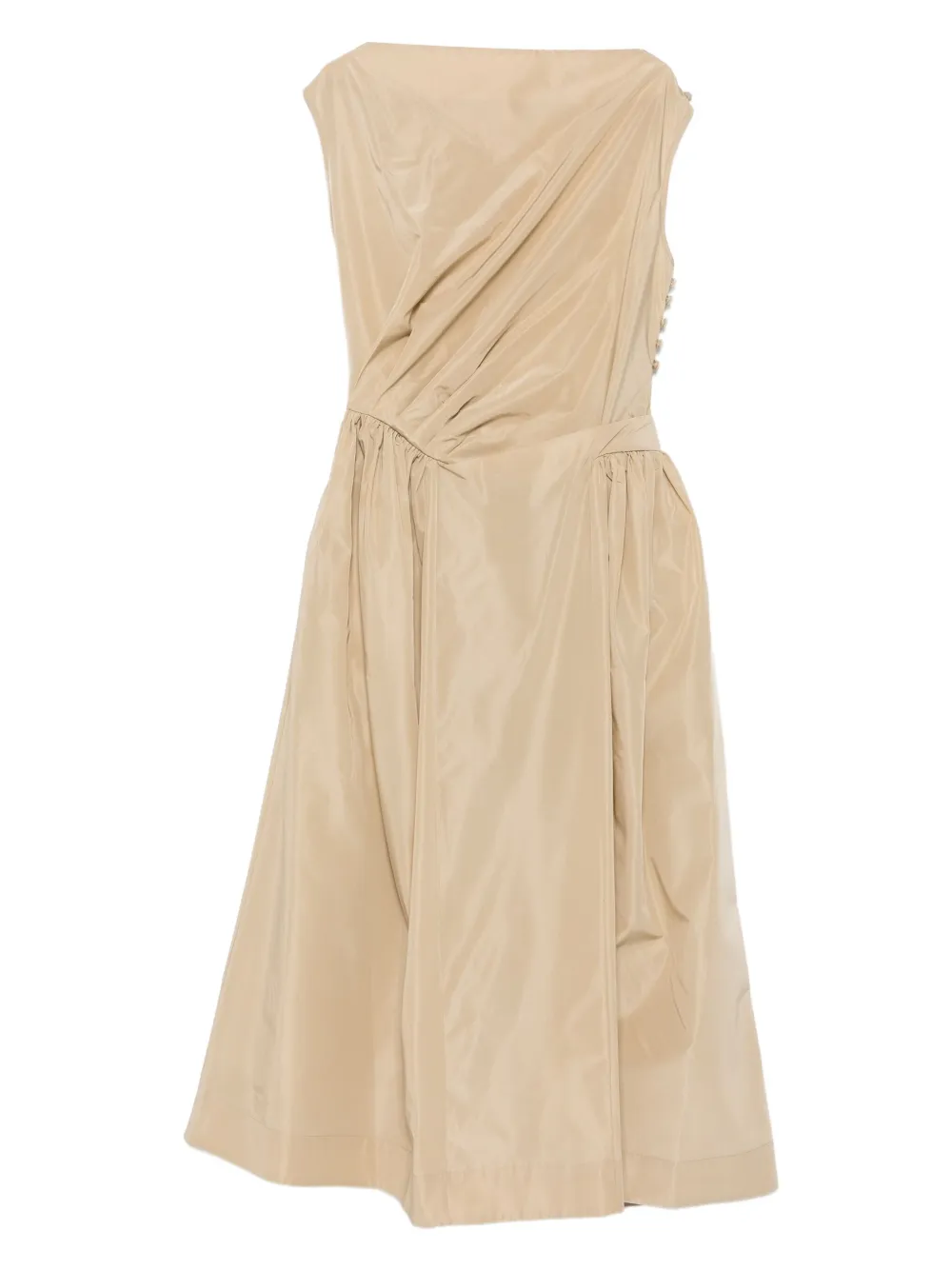 Платье миди с драпировкой Simone Rocha, нейтральный
Платье миди с драпировкой Simone Rocha, нейтральный