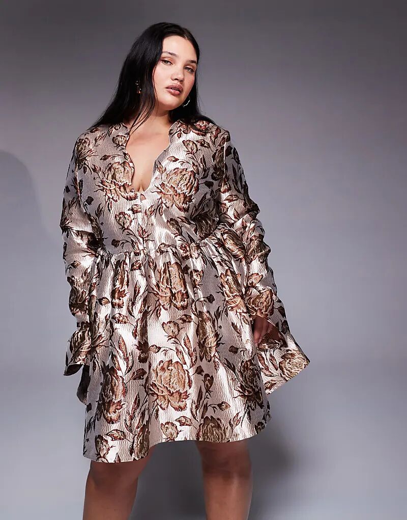 Платье-притален ASOS LUXE Curve из жаккарда с фестончатым краем и золотым листом
Платье-притален ASOS LUXE Curve из жаккарда с фестончатым краем и золотым листом