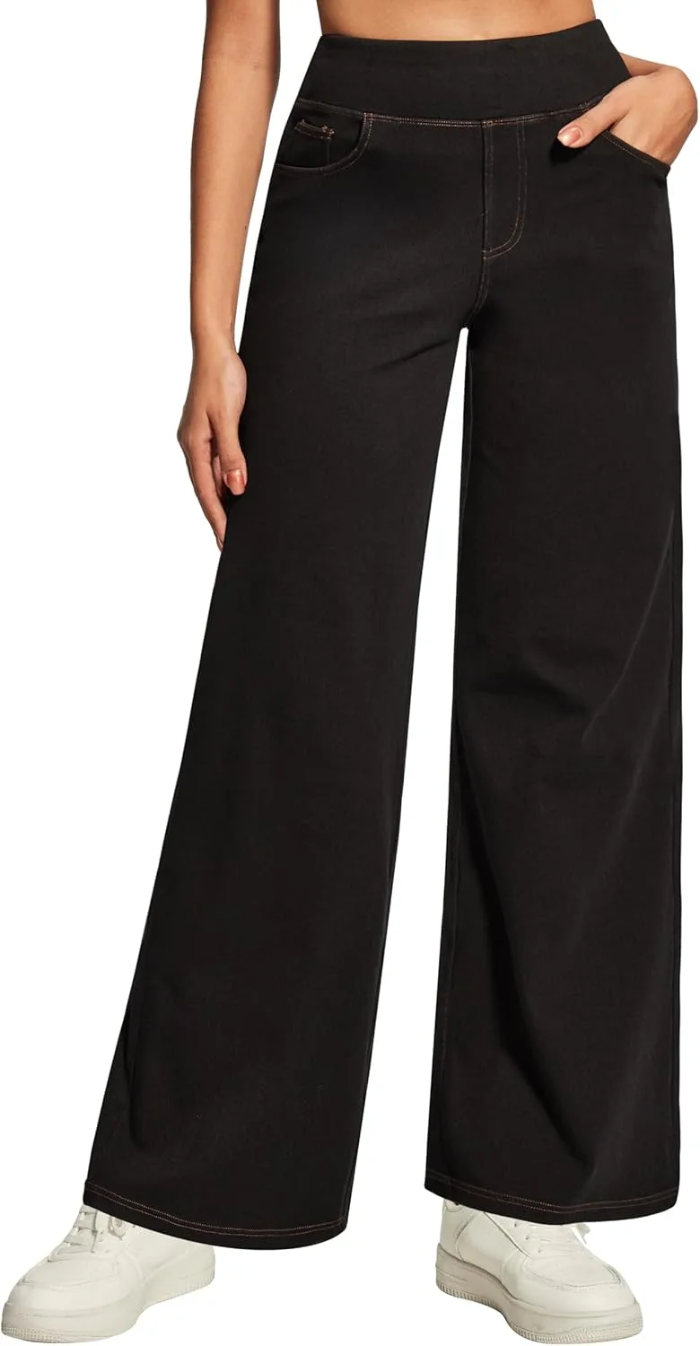 Heathyoga широкие джинсы женские с высокой талией на резинке
Heathyoga широкие джинсы женские с высокой талией на резинке