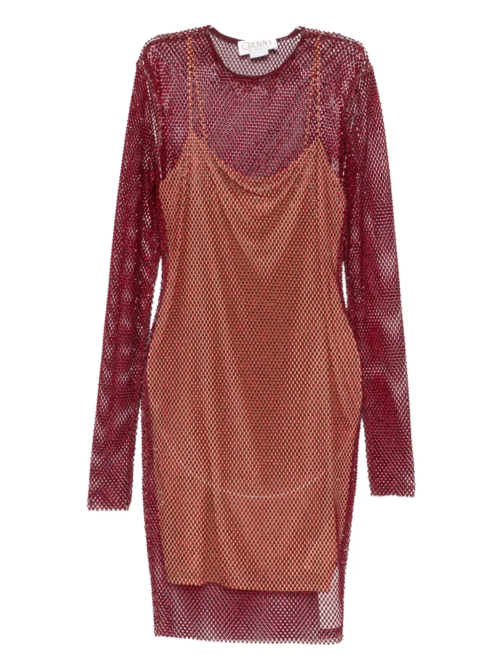 Мини-платье из сетки с длинными рукавами Genny, красный
Мини-платье из сетки с длинными рукавами Genny, красный