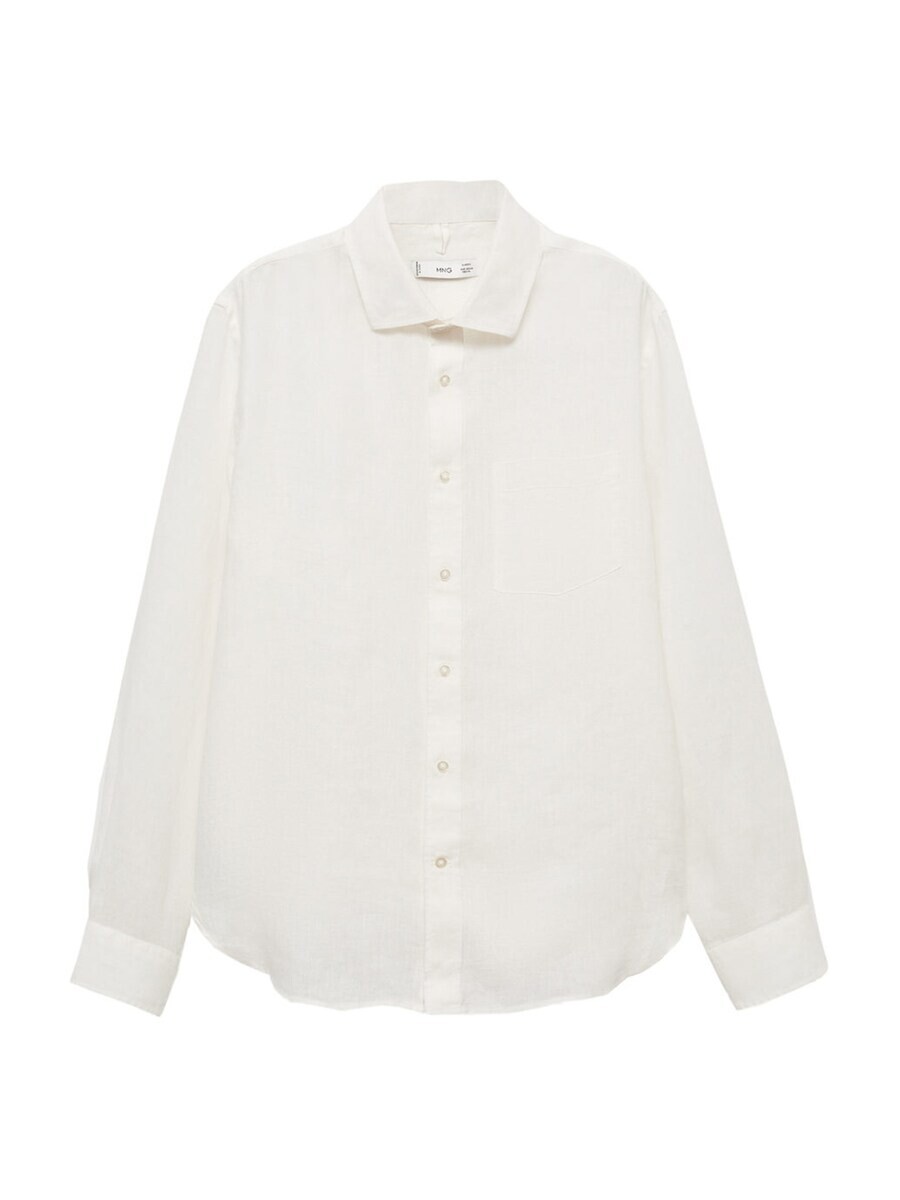 Повседневная рубашка MANGO MAN Regular fit Button Up Shirt AVISPA, белый 
Повседневная рубашка MANGO MAN Regular fit Button Up Shirt AVISPA, белый