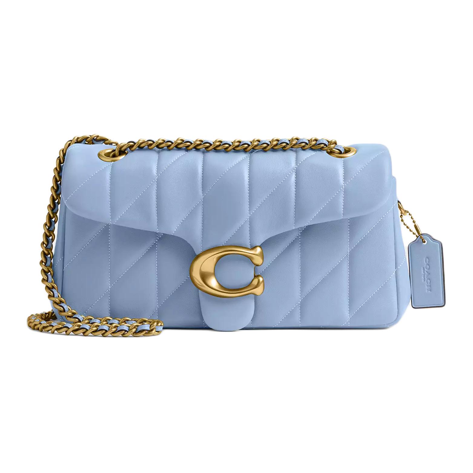 COACH Сумка через плечо из кожи наппа среднего размера женская колокольчик синий
COACH Сумка через плечо из кожи наппа среднего размера женская колокольчик синий