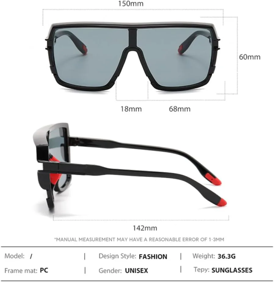 Солнцезащитные очки в крупной оправе для мужчин, цельная линза, квадратная форма, солнцезащитные очки для женщин, зеленые, фиолетовые, UV400 generic, Purple With Grey
Солнцезащитные очки в крупной оправе для мужчин, цельная линза, квадратная форма, солнцезащитные очки для женщин, зеленые, фиолетовые, UV400 generic, Purple With Grey