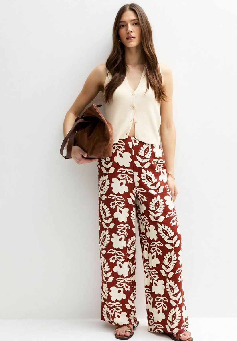 Брюки FLORAL PRINT WIDE LEG New Look, коричневый
Брюки FLORAL PRINT WIDE LEG New Look, коричневый