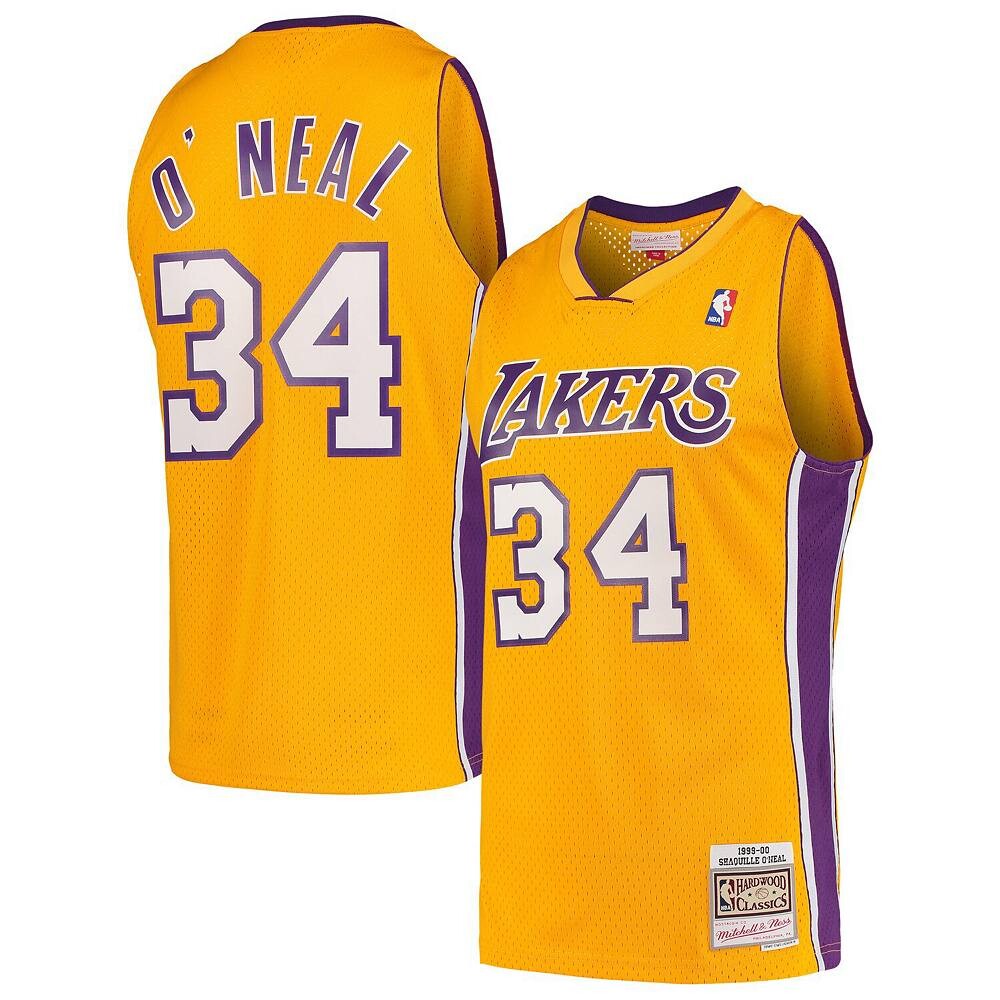Мужская майка Mitchell & Ness Shaquille O'Neal Gold Los Angeles Lakers Hardwood Classics 1999-00 Swingman, цвет Lak Gold
Мужская майка Mitchell & Ness Shaquille O'Neal Gold Los Angeles Lakers Hardwood Classics 1999-00 Swingman, цвет Lak Gold