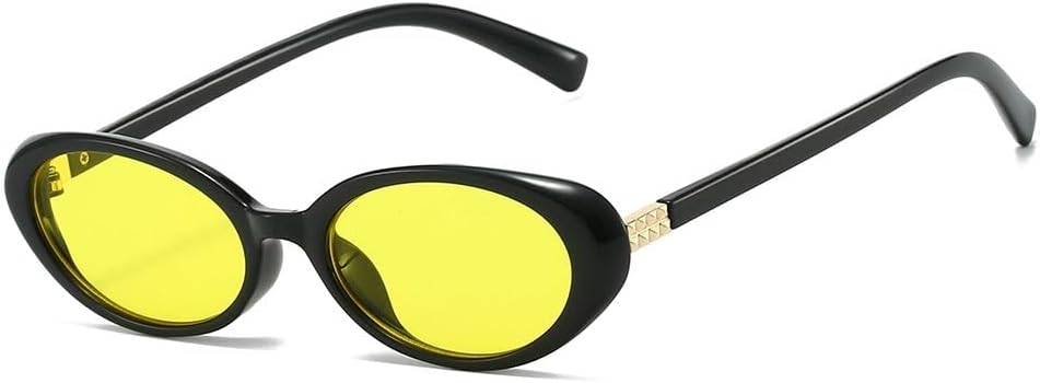 Ретро овальные солнцезащитные очки для женщин и мужчин, винтажные солнцезащитные очки с защитой от УФ-излучения UV400 для маленького лица, стильные миниатюрные солнцезащитные очки Generic, Black Frame Yellow Lenses
Ретро овальные солнцезащитные очки для женщин и мужчин, винтажные солнцезащитные очки с защитой от УФ-излучения UV400 для маленького лица, стильные миниатюрные солнцезащитные очки Generic, Black Frame Yellow Lenses