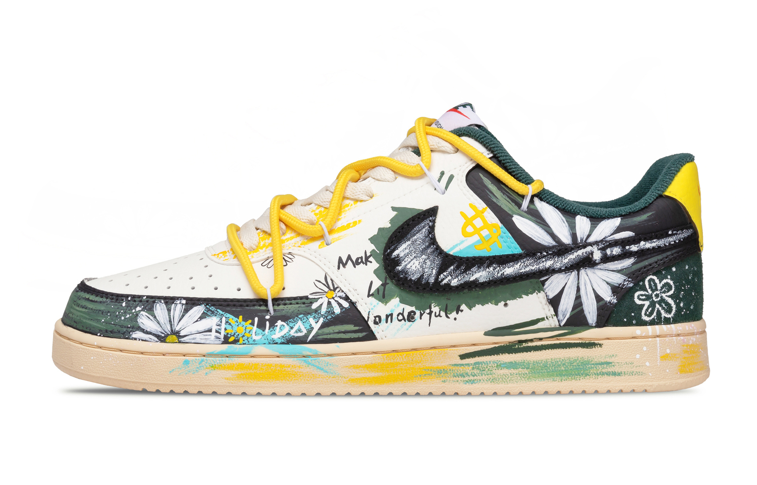 Nike Скейтбордные кроссовки Court Vision 1 Clear Meadow Breeze Low top, унисекс, желто-зелено-белый
Nike Скейтбордные кроссовки Court Vision 1 Clear Meadow Breeze Low top, унисекс, желто-зелено-белый