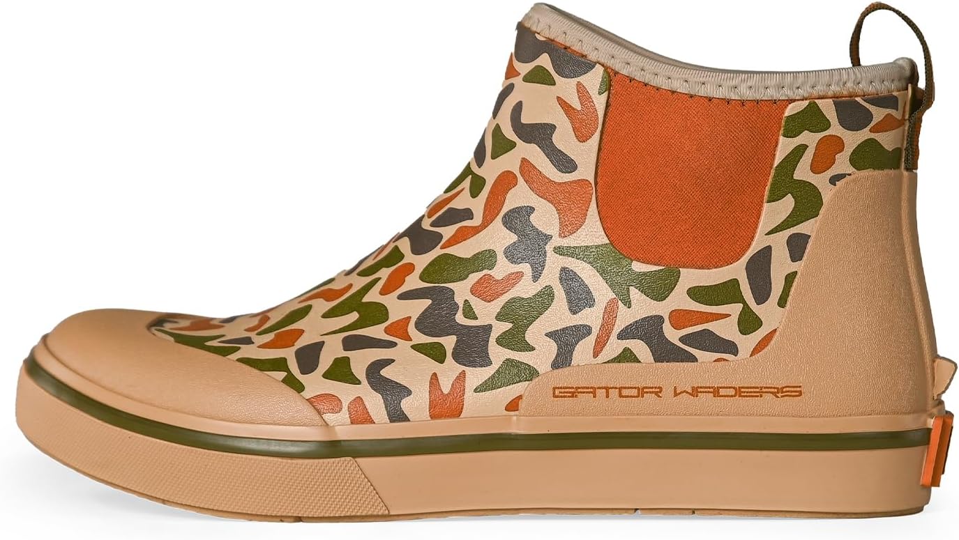 Мужские болотные сапоги Gator Waders - прочные водонепроницаемые ботинки до щиколотки с неопрена, устойчивые к скольжению, для кемпинга, рыбалки и походов, Old School Camo
Мужские болотные сапоги Gator Waders - прочные водонепроницаемые ботинки до щиколотки с неопрена, устойчивые к скольжению, для кемпинга, рыбалки и походов, Old School Camo