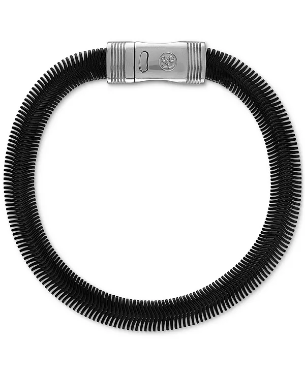 Плоский браслет-змейка из нержавеющей стали с черным ионным покрытием и нержавеющей стали Esquire Men'S Jewelry, black
Плоский браслет-змейка из нержавеющей стали с черным ионным покрытием и нержавеющей стали Esquire Men'S Jewelry, black