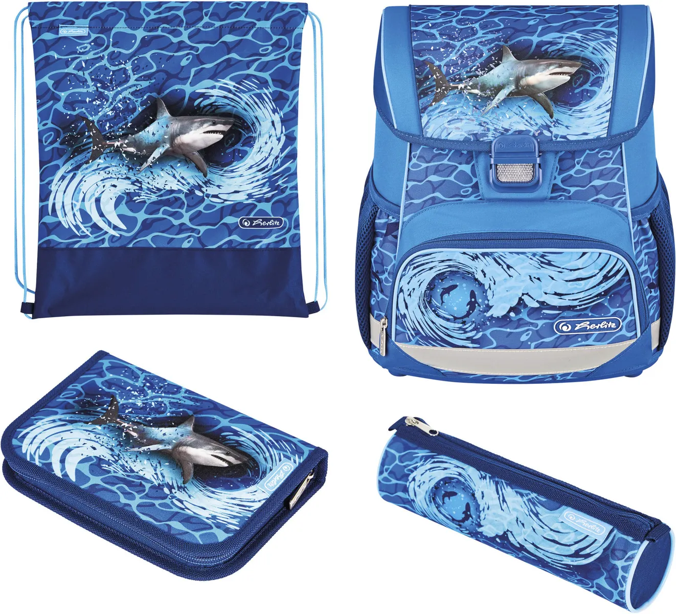 Школьная сумка Herlitz "Loop Plus, Blue Shark", флуоресцентные светоотражающие полосы на светоотражателях на плечевых ремнях, цвет Blue Shark
Школьная сумка Herlitz "Loop Plus, Blue Shark", флуоресцентные светоотражающие полосы на светоотражателях на плечевых ремнях, цвет Blue Shark