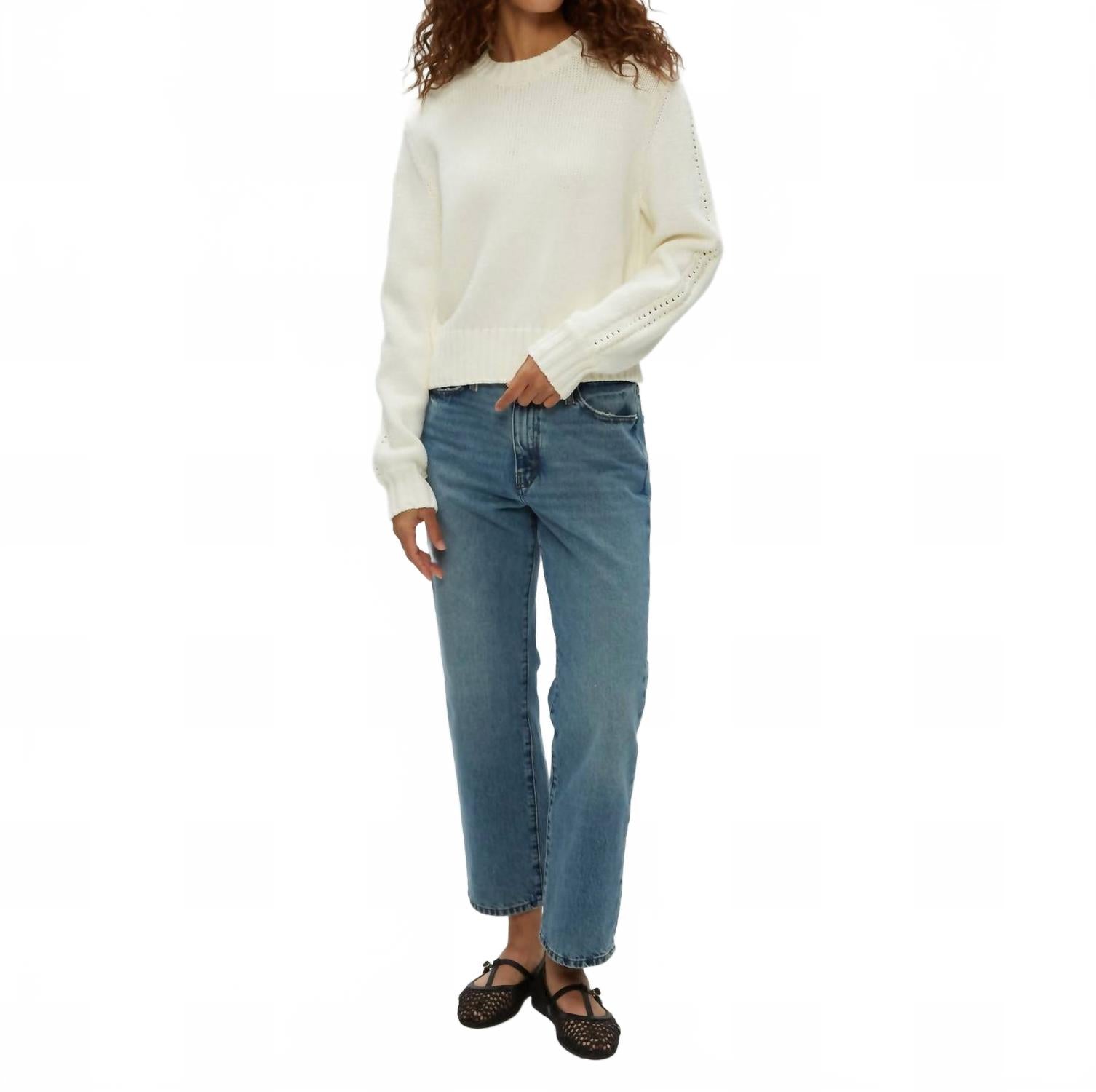 Свитер с воротником-стойкой в кремовом цвете с узором мерль Michael Stars
Свитер с воротником-стойкой в кремовом цвете с узором мерль Michael Stars