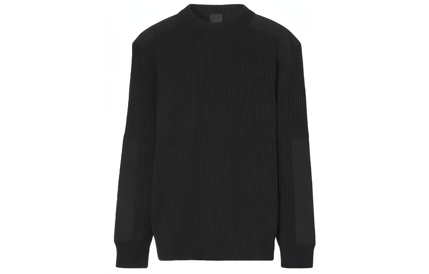 Burberry Свитер мужской черный с круглой горловиной, умеренно расклешенный
Burberry Свитер мужской черный с круглой горловиной, умеренно расклешенный