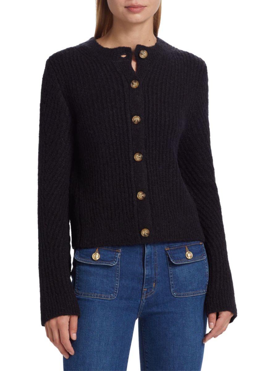 Кардиган Cosmo из смеси альпаки и шерсти Derek Lam 10 Crosby, черный 
Кардиган Cosmo из смеси альпаки и шерсти Derek Lam 10 Crosby, черный