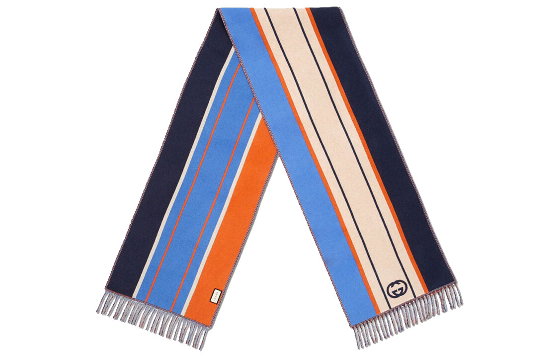 Шарф Gucci в полоску, черный / синий
Шарф Gucci в полоску, черный / синий