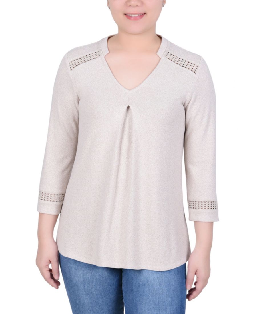 Женская туника-топ с рукавами 3/4 свободного кроя NY Collection, Taupe, Коричневый, Женская туника-топ с рукавами 3/4 свободного кроя NY Collection, Taupe
Женская туника-топ с рукавами 3/4 свободного кроя NY Collection, Taupe, Коричневый, Женская туника-топ с рукавами 3/4 свободного кроя NY Collection, Taupe