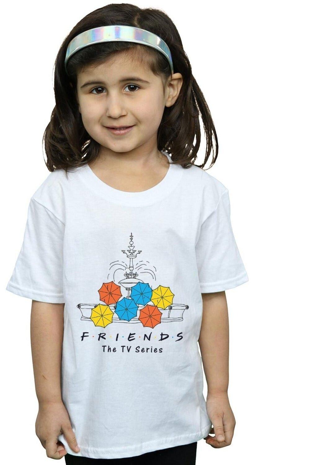 Хлопковая футболка «Фонтан и зонтики» Friends, белый
Хлопковая футболка «Фонтан и зонтики» Friends, белый