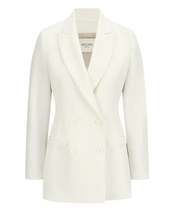 Блейзер оверсайз в стиле Корнова Nicowa, белый
Блейзер оверсайз в стиле Корнова Nicowa, белый