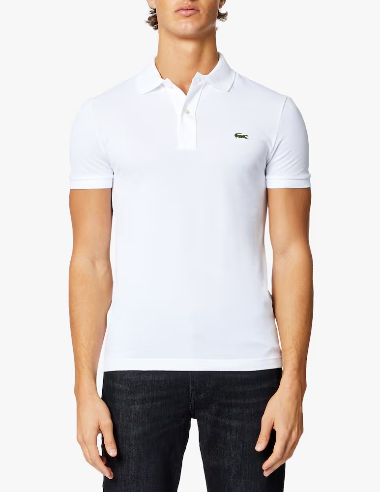 Поло с короткими рукавами приталенного кроя Lacoste, белый
Поло с короткими рукавами приталенного кроя Lacoste, белый