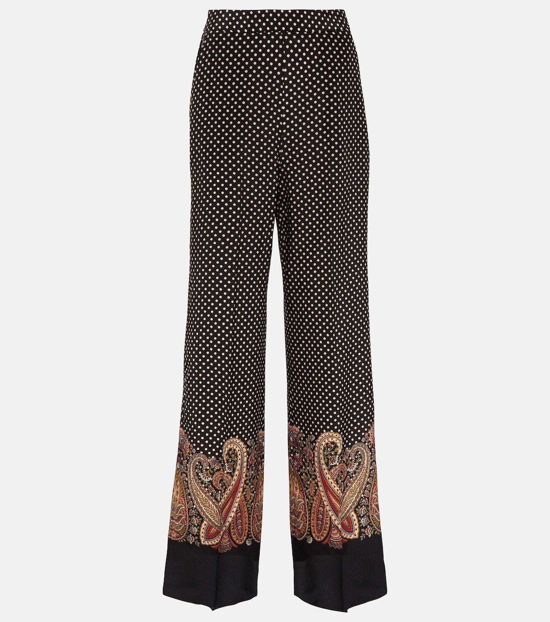 Бархатные широкие брюки ETRO, черный
Бархатные широкие брюки ETRO, черный