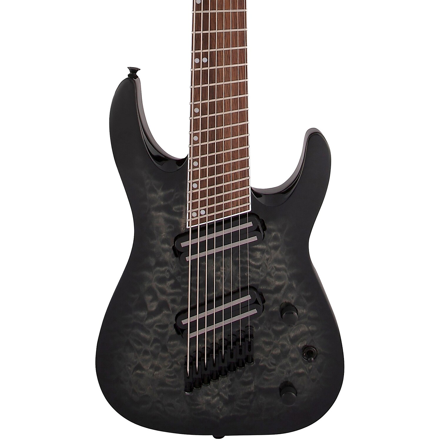 8-струнная мультимензурная электрогитара Jackson X Series Soloist Arch Top SLATX8Q MS, прозрачная черная взрывная гитара
8-струнная мультимензурная электрогитара Jackson X Series Soloist Arch Top SLATX8Q MS, прозрачная черная взрывная гитара