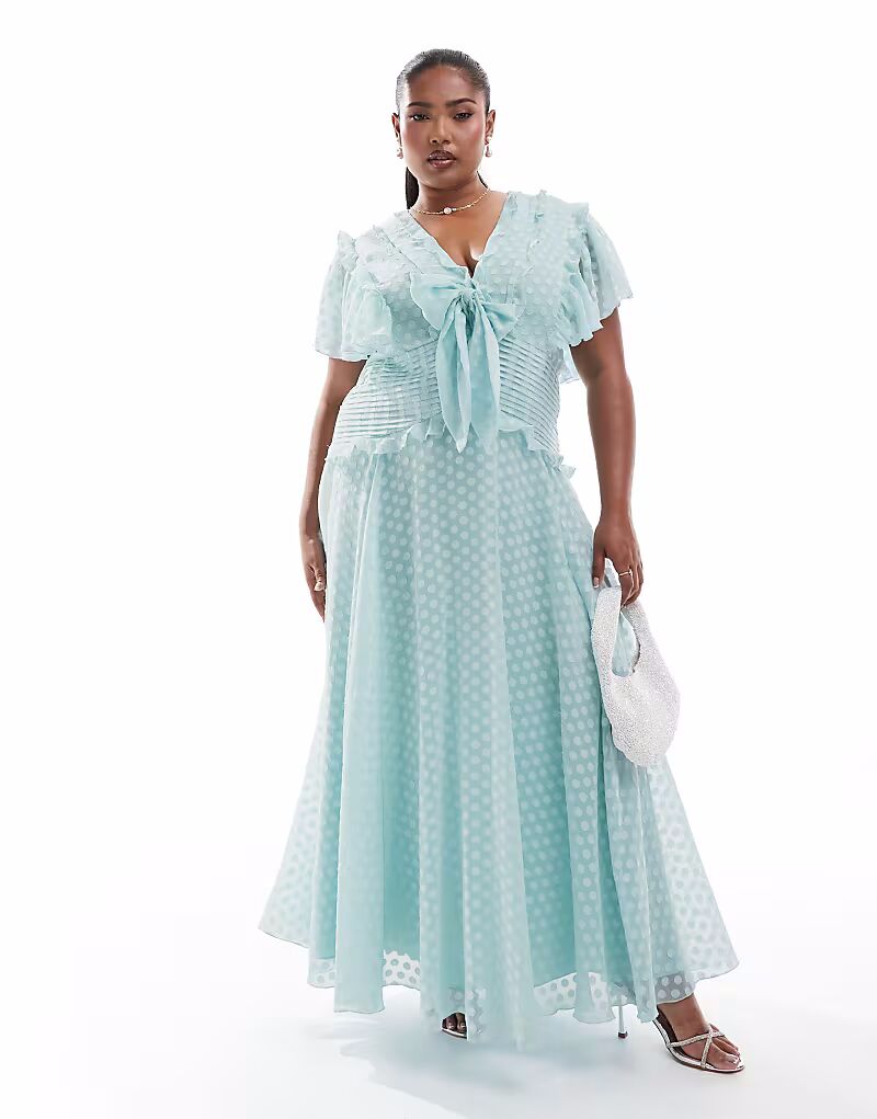 Платье миди ASOS DESIGN Curve с рукавами-крылышками, жаккардовым узором и завязками спереди в ледяном голубом цвете ASOS Curve
Платье миди ASOS DESIGN Curve с рукавами-крылышками, жаккардовым узором и завязками спереди в ледяном голубом цвете ASOS Curve