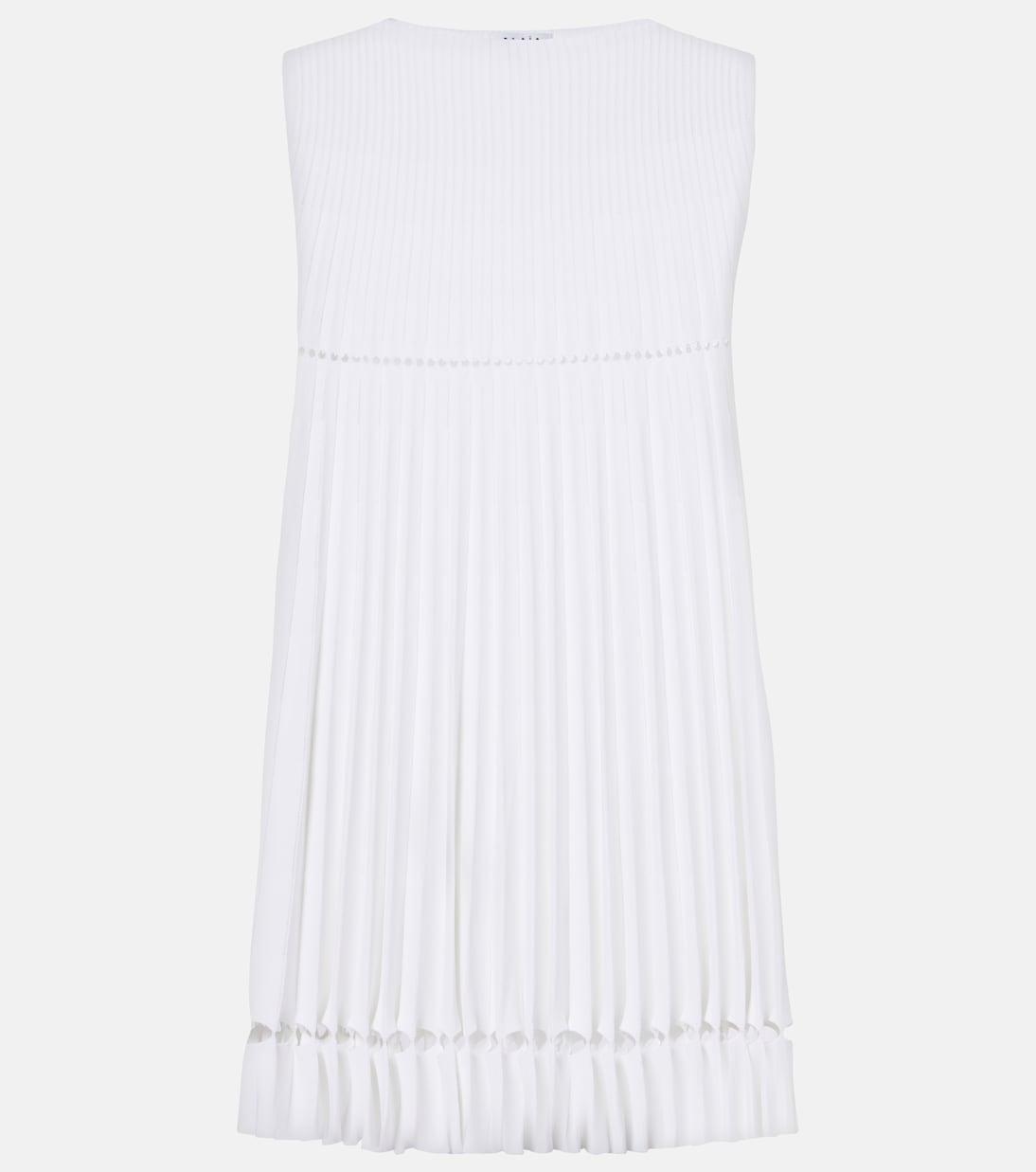 Мини-платье с плиссированной юбкой Alaïa, Blanc
Мини-платье с плиссированной юбкой Alaïa, Blanc