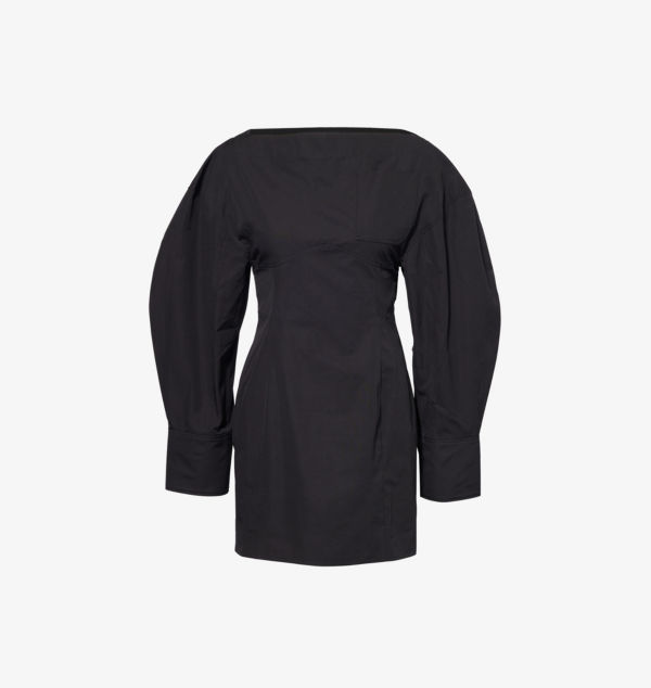 La robe casaco мини-платье с длинными рукавами из хлопка и поплина Jacquemus, черный
La robe casaco мини-платье с длинными рукавами из хлопка и поплина Jacquemus, черный