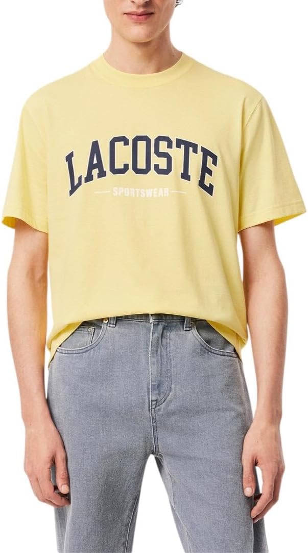 Мужская футболка Lacoste Classic Fit из хлопкового джерси с логотипом, Yellow, Желтый, Мужская футболка Lacoste Classic Fit из хлопкового джерси с логотипом, Yellow
Мужская футболка Lacoste Classic Fit из хлопкового джерси с логотипом, Yellow, Желтый, Мужская футболка Lacoste Classic Fit из хлопкового джерси с логотипом, Yellow
