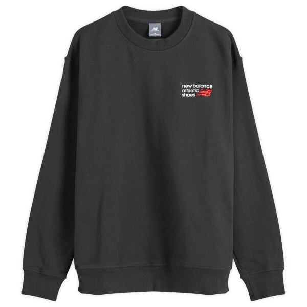 Спортивный свободный премиум-джемпер с круглым вырезом New Balance, черный
Спортивный свободный премиум-джемпер с круглым вырезом New Balance, черный