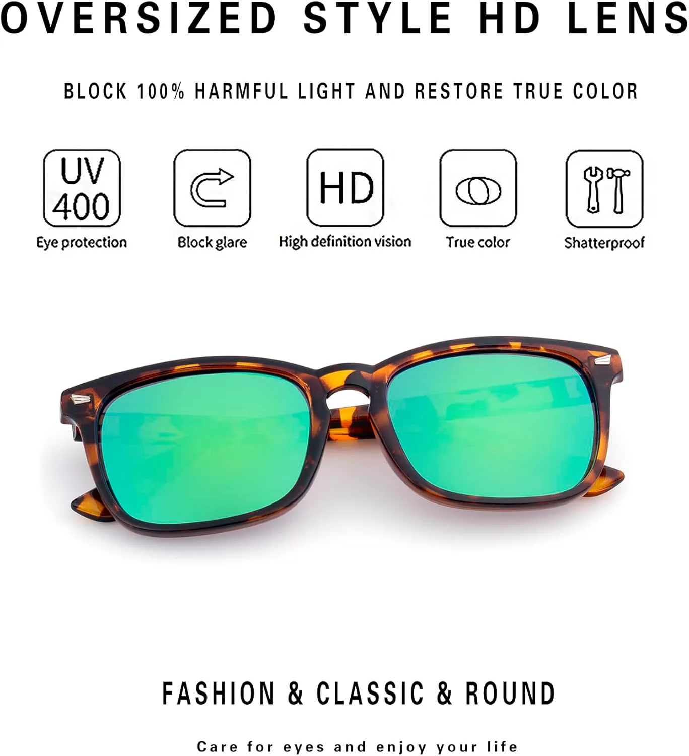 Женские дизайнерские поляризованные солнцезащитные очки RONSOU с защитой от УФ-излучения UV400 (оправа с леопардовым принтом, зеленые линзы), Leopard Frame/Green Lens
Женские дизайнерские поляризованные солнцезащитные очки RONSOU с защитой от УФ-излучения UV400 (оправа с леопардовым принтом, зеленые линзы), Leopard Frame/Green Lens