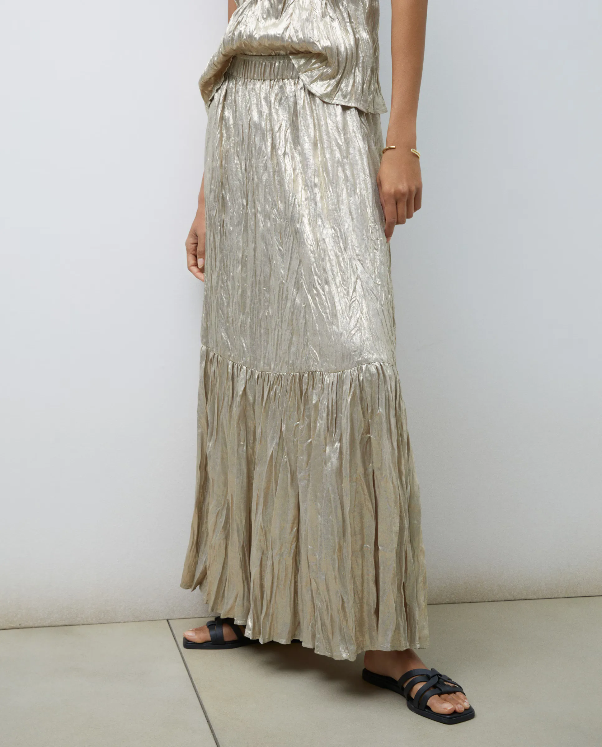 Длинная плиссированная юбка Tintoretto, цвет 390 Oro
Длинная плиссированная юбка Tintoretto, цвет 390 Oro