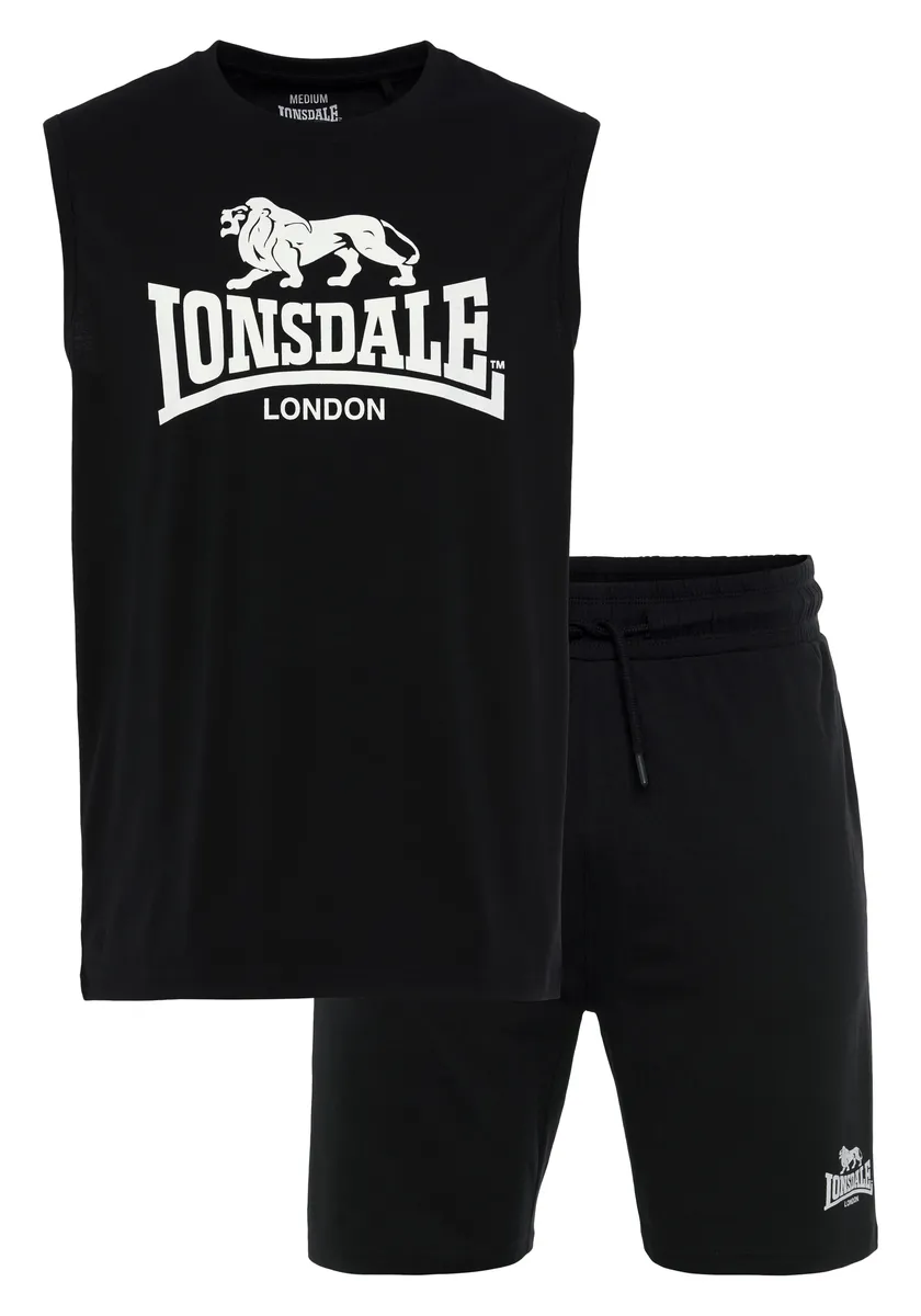 Спортивный костюм Lonsdale "ALLANTON" (комплект, 2 шт.), комплект майка и шорты, черно-белый
Спортивный костюм Lonsdale "ALLANTON" (комплект, 2 шт.), комплект майка и шорты, черно-белый