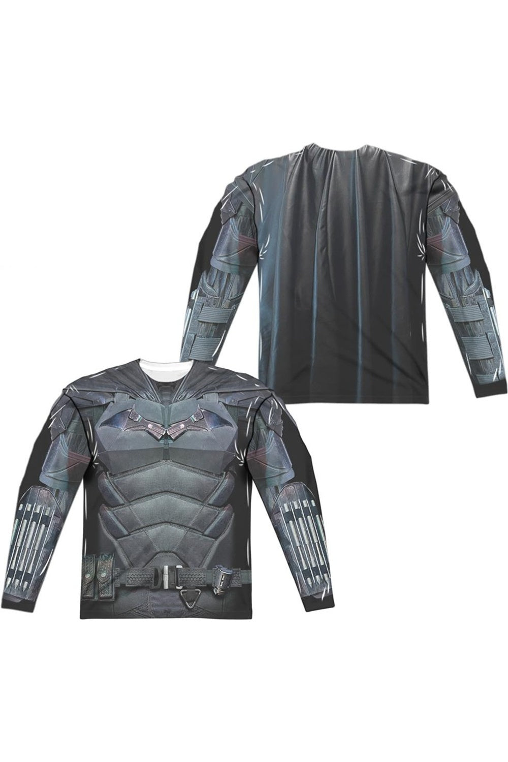 Футболка в униформе «Бэтмен» (2022) с длинным рукавом для взрослых из полиэстера Gildan, белый 
Футболка в униформе «Бэтмен» (2022) с длинным рукавом для взрослых из полиэстера Gildan, белый