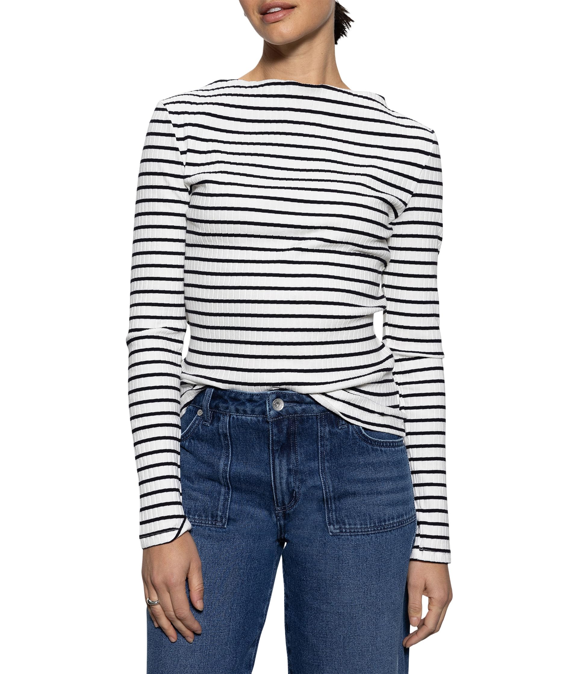 Футболка Sanctuary Long, цвет Chalk/Black Stripe 
Футболка Sanctuary Long, цвет Chalk/Black Stripe