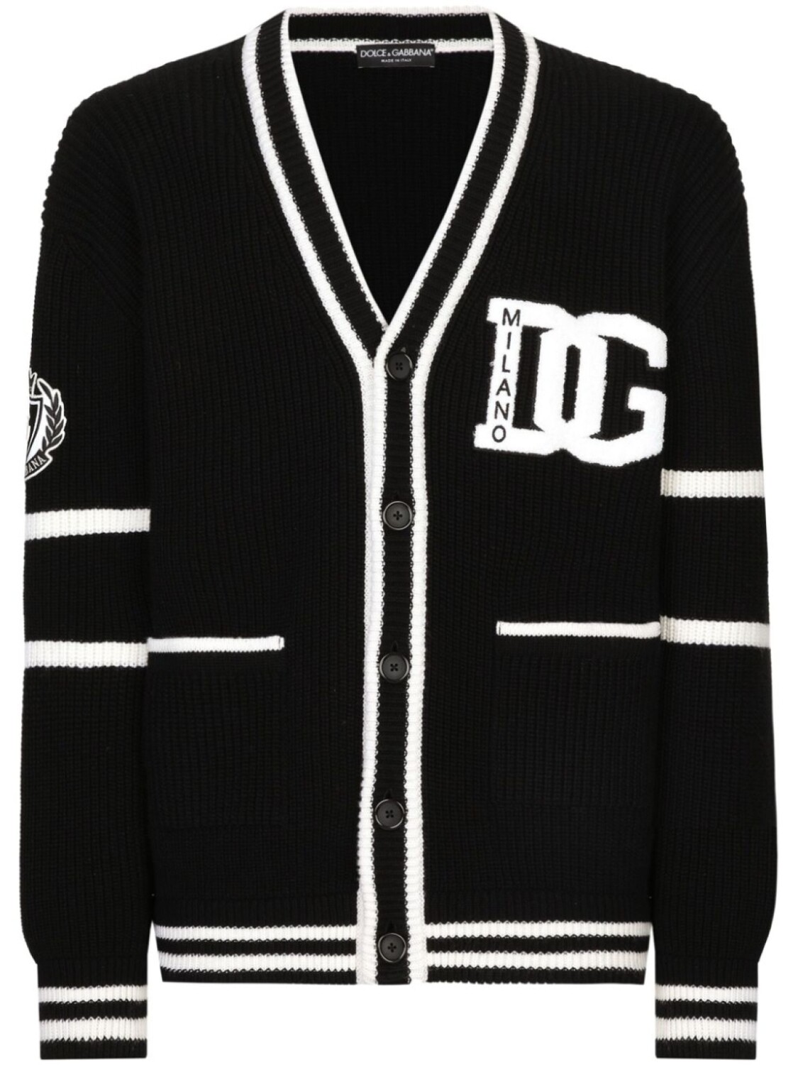 Dolce & Gabbana кардиган вязки интарсия, черный
Dolce & Gabbana кардиган вязки интарсия, черный