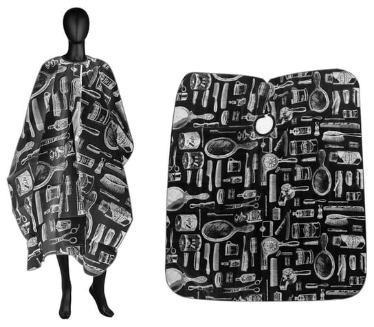 Фартук парикмахерский универсальный, накидка парикмахерская большая для стрижки J-05, черный, Active Shop
Фартук парикмахерский универсальный, накидка парикмахерская большая для стрижки J-05, черный, Active Shop