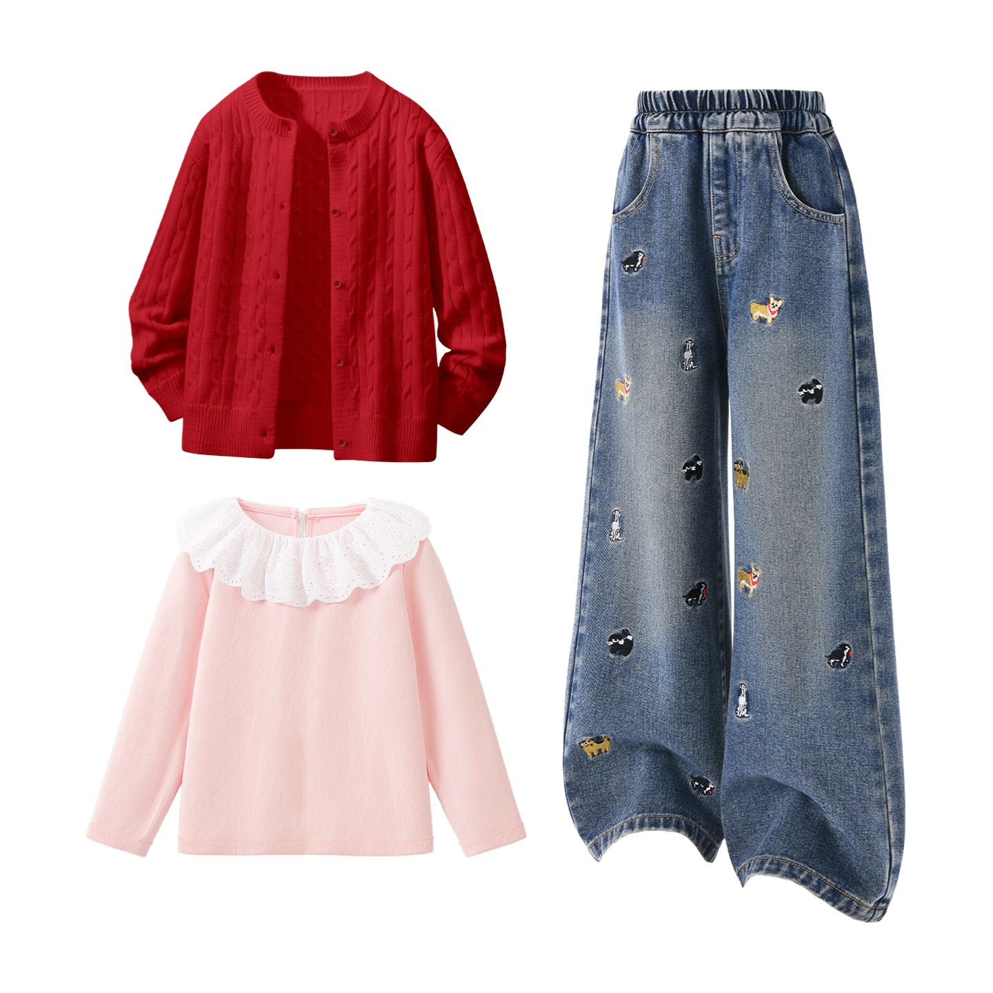 Детская повседневная спортивная одежда Disney, Solid Color Red+Solid Color Denim Blue+Solid Color Baby Pink
Детская повседневная спортивная одежда Disney, Solid Color Red+Solid Color Denim Blue+Solid Color Baby Pink