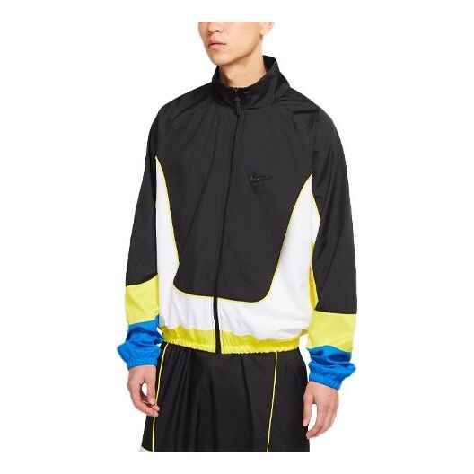 Куртка Nike Throwback Colorblock Woven Sports Basketball Jacket Black, черный 
Куртка Nike Throwback Colorblock Woven Sports Basketball Jacket Black, черный