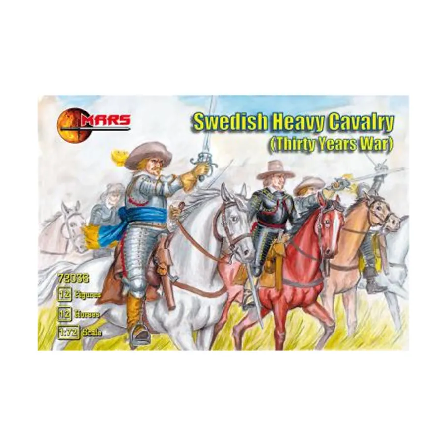 Шведская тяжелая кавалерия, Thirty Years War Miniatures (1:72) (Mars Figures)
Шведская тяжелая кавалерия, Thirty Years War Miniatures (1:72) (Mars Figures)