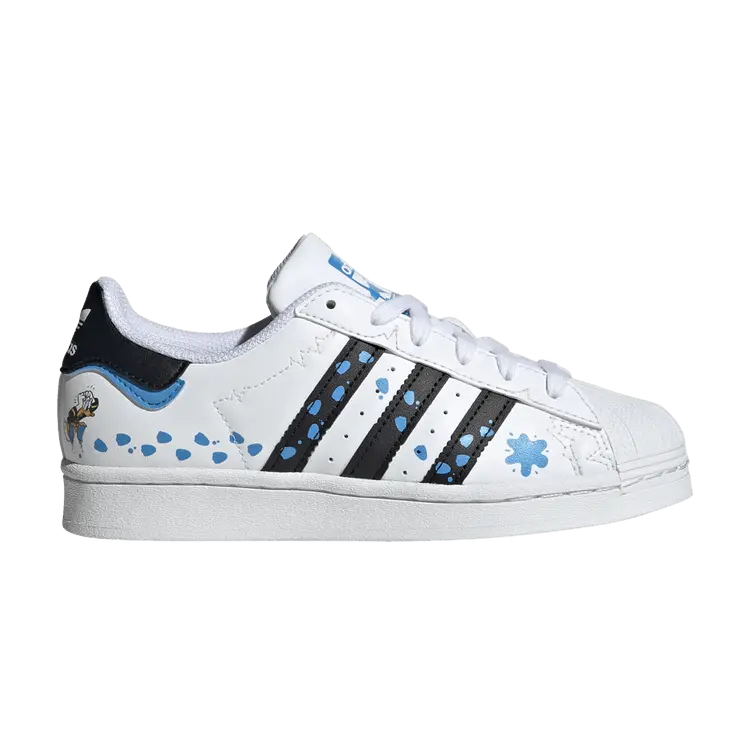 Кроссовки adidas Disney x Superstar J Donald Duck, белый
Кроссовки adidas Disney x Superstar J Donald Duck, белый