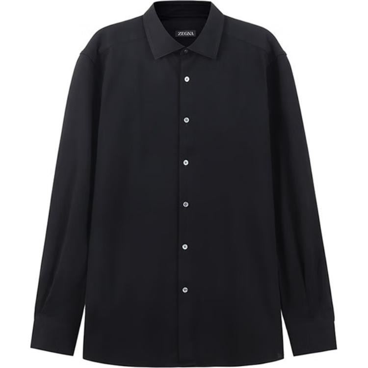 Zzegna Мужская черная рубашка
Zzegna Мужская черная рубашка