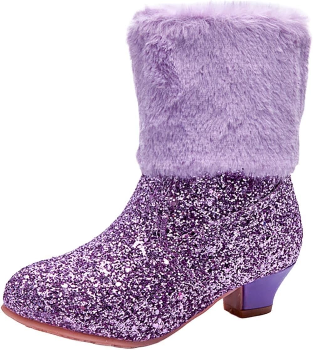 Девочковые блестящие сапожки с меховой подкладкой, зимние термальные сапоги с боковой молнией, средней голени, на высоком каблуке, с нескользящей подошвой, зимние сапоги Generic, A1-Purple
Девочковые блестящие сапожки с меховой подкладкой, зимние термальные сапоги с боковой молнией, средней голени, на высоком каблуке, с нескользящей подошвой, зимние сапоги Generic, A1-Purple