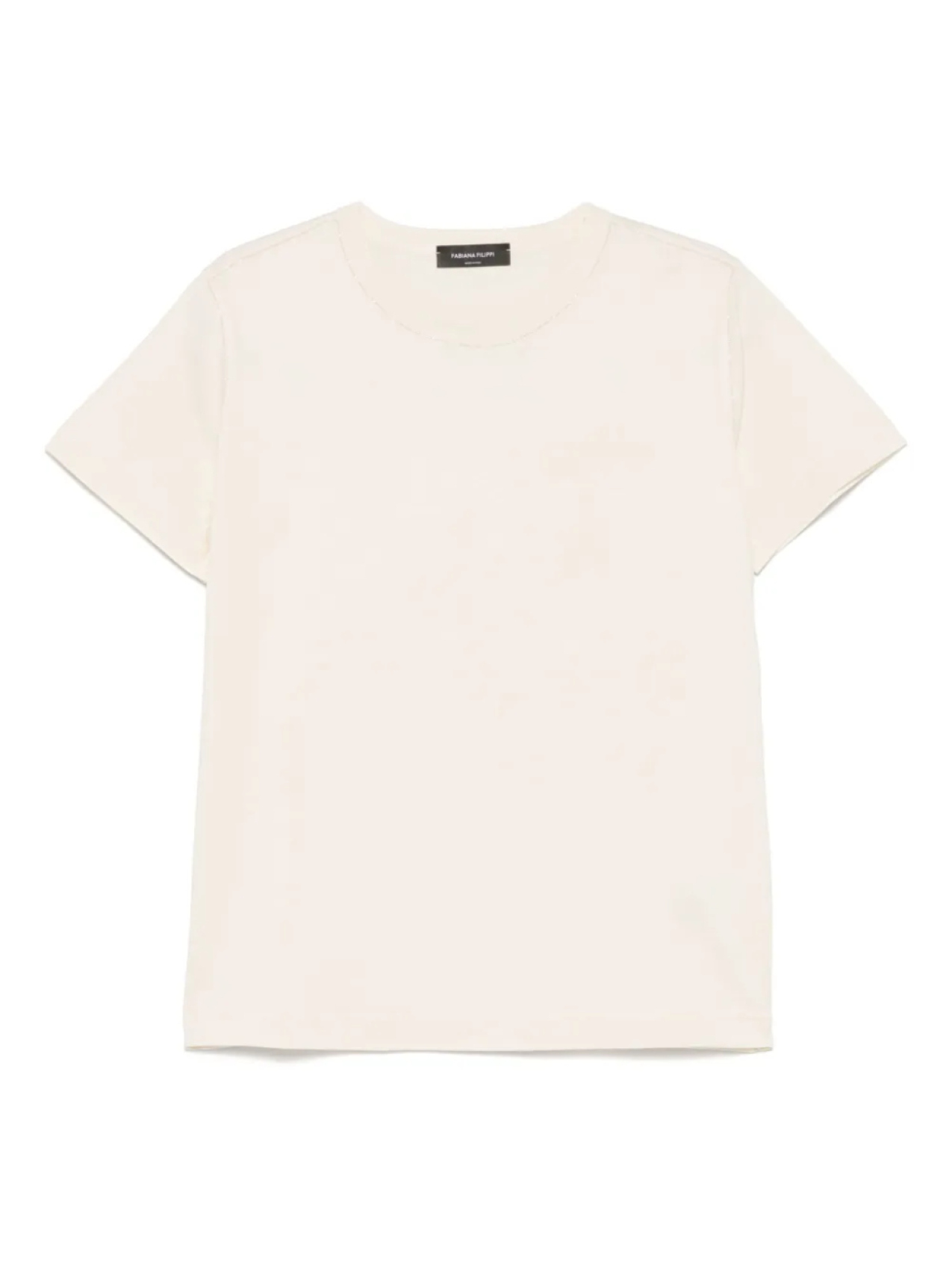 Fabiana Filippi декорированная футболка, нейтральный 
Fabiana Filippi декорированная футболка, нейтральный