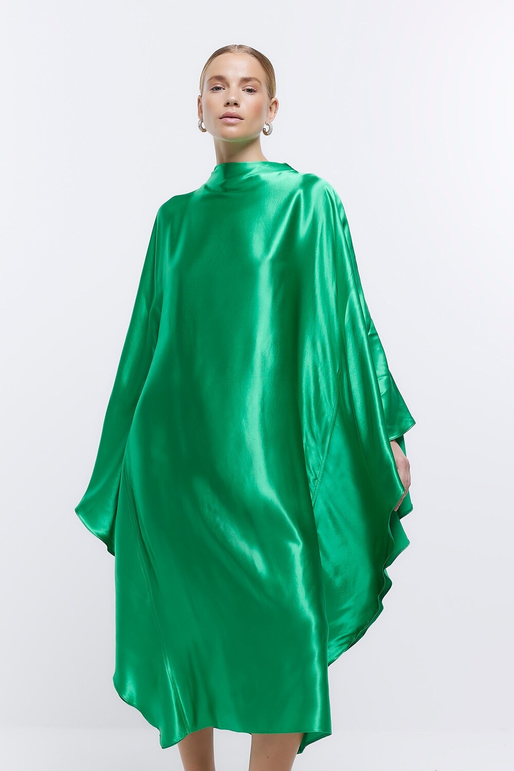 Платье миди с болотным узором «летучая мышь» River Island, зеленый
Платье миди с болотным узором «летучая мышь» River Island, зеленый