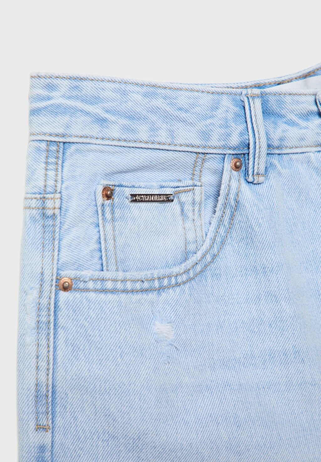 Джинсовые шорты Stradivarius, пестрый светло-голубой
Джинсовые шорты Stradivarius, пестрый светло-голубой