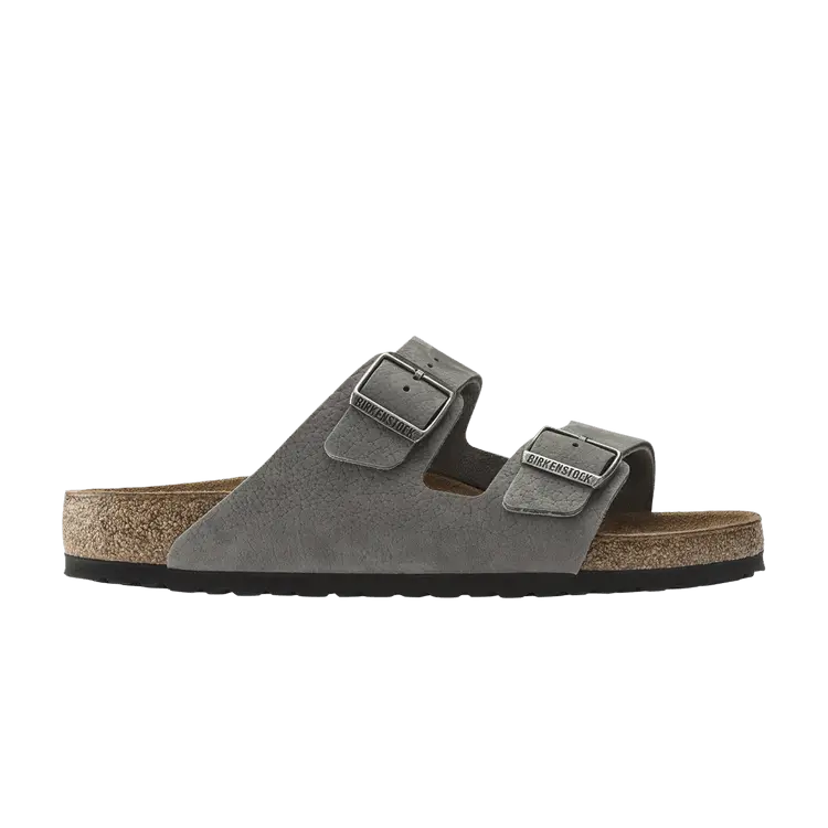 Сандалии Birkenstock Arizona Nubuk Leather, серый 
Сандалии Birkenstock Arizona Nubuk Leather, серый