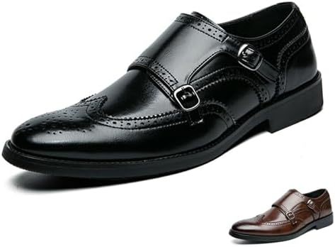 Мужские кожаные туфли оксфорды с двойной монковой пряжкой, броги, классические, с крыльями, низкие, на слипоне, лоферы, деловой повседневный стиль, удобные формальные туфли Glbdu, черный
Мужские кожаные туфли оксфорды с двойной монковой пряжкой, броги, классические, с крыльями, низкие, на слипоне, лоферы, деловой повседневный стиль, удобные формальные туфли Glbdu, черный